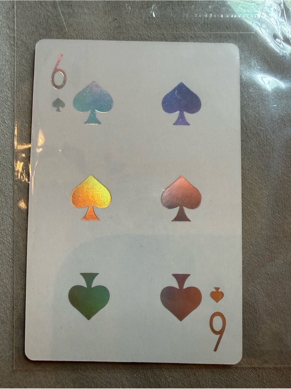 Limited Edition Dior JOY Playing Card Promo~6 of Spades